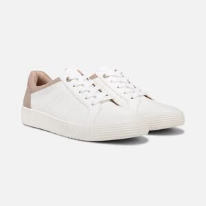 Soul by Naturalizer Women's 9W White Tan Neela Sneakers Lace Up Casual LB11-6